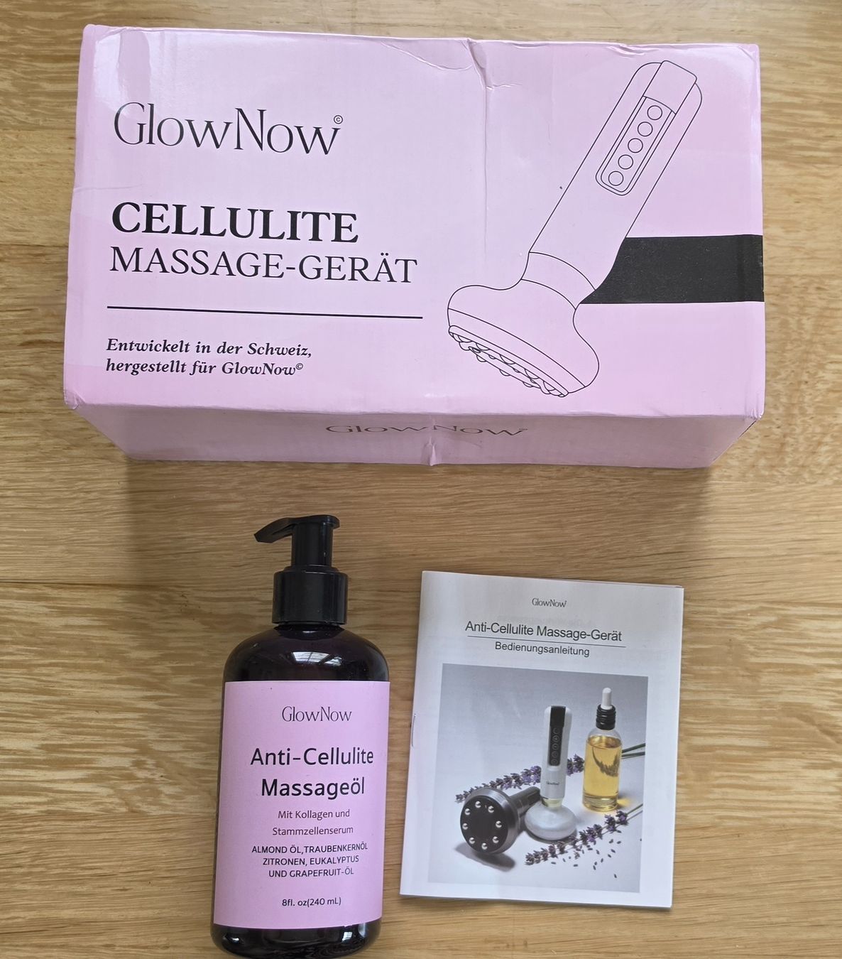 Dispositivi per massaggi: GlowNow Cellulite Massage-Gerät mit Öl  – Nuovo (secondo la descrizione) da Näfels venduto da Buuremeitli96