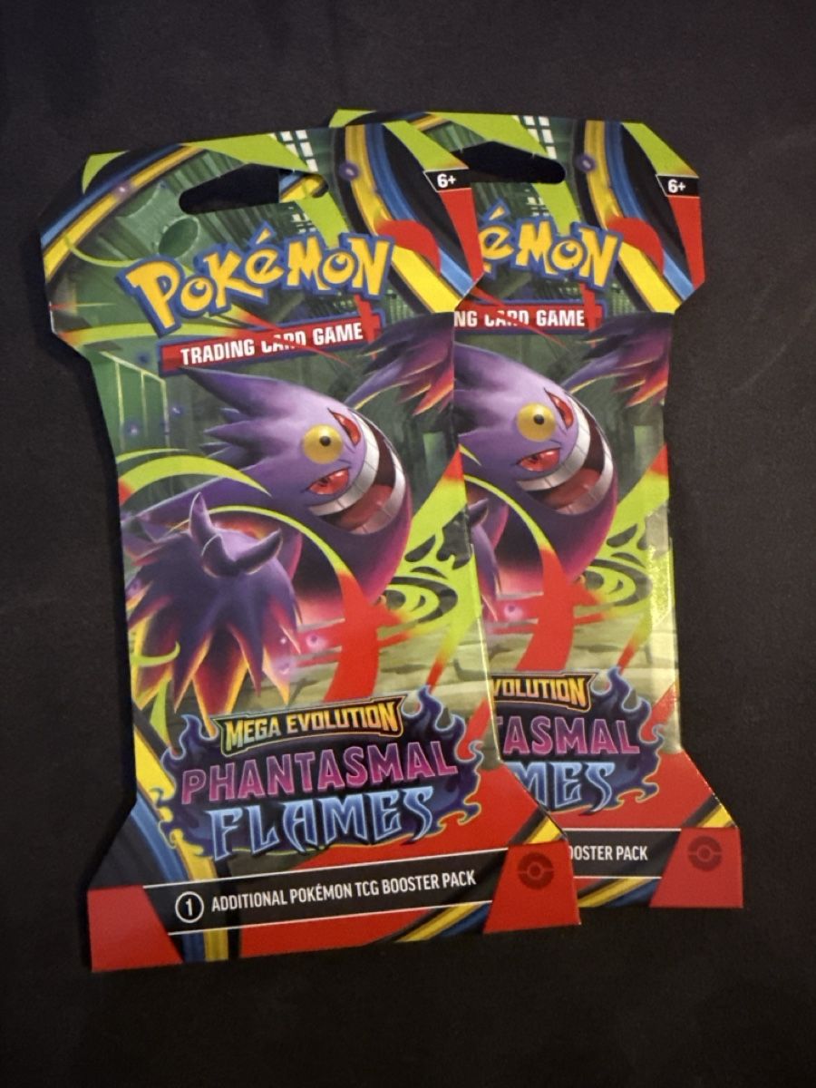 Pokémon Carte collezionabili: 2 boosters MEG Phanstasmal Flames – Nuovo e nell'imballaggio originale da Martigny venduto da lauraalizeepil