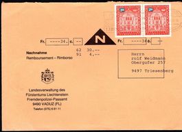 1974_FL - NN Couvert - Fremdenpolizei-Passamt, Vaduz