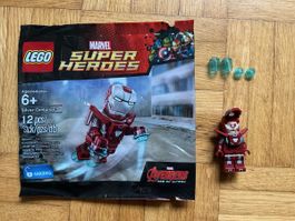 2x LEGO Marvel Super Heroes Iron Man Silver Centurion