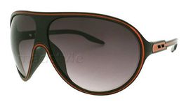 Aviator Retro Stripe Designer Sonnenbrille rt32 black-red