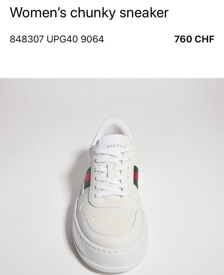 Gucci Damenschuhe: Gucci chunky sneaker Gr. 37.5 – Neu und originalverpackt aus Zürich von EMMA0111 5