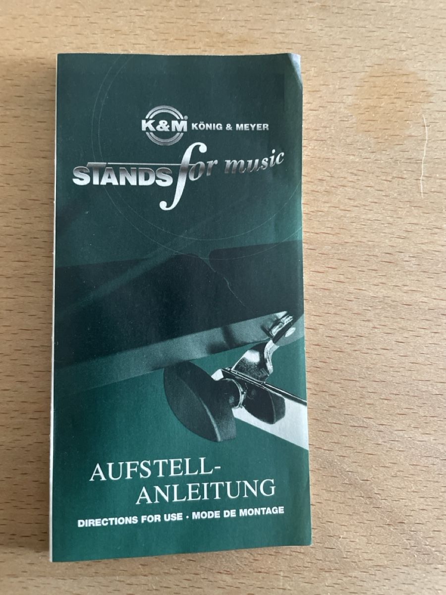 König & Meyer Supporti per strumenti musicali & leggii: Notenständer K&M – Nuovo (secondo la descrizione) da Kirchdorf AG venduto da only4us 1