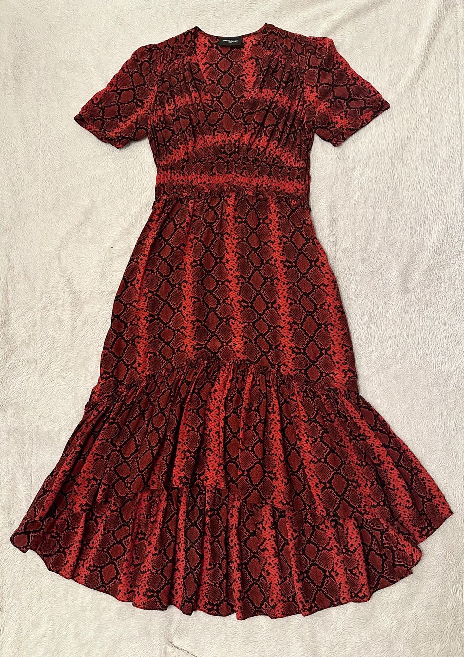 Kooples Vestiti: THE KOOPLES Kleid Viscose und Seide Animalprint Python Gr. S – Usato da Emmenbrücke venduto da little.treasures