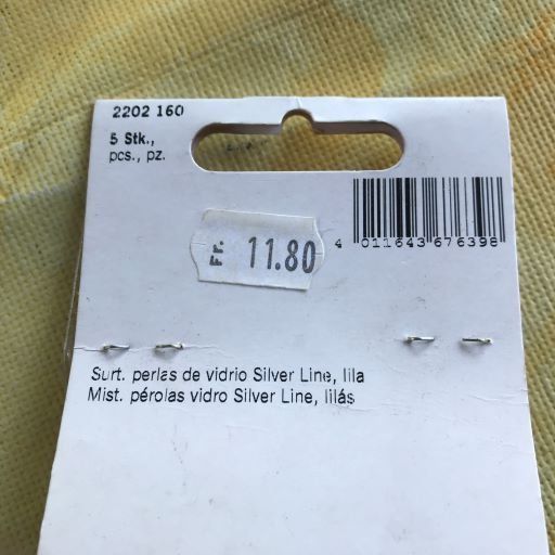 Perle (finte): LOT GLASPERLEN-MIX SILVER LINE LILA – Nuovo e nell'imballaggio originale da Ostermundigen venduto da Kari1937 4