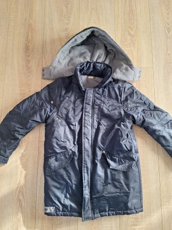 Veste hiver garçon IKKS Taille 124 / 8 ans bleu foncé