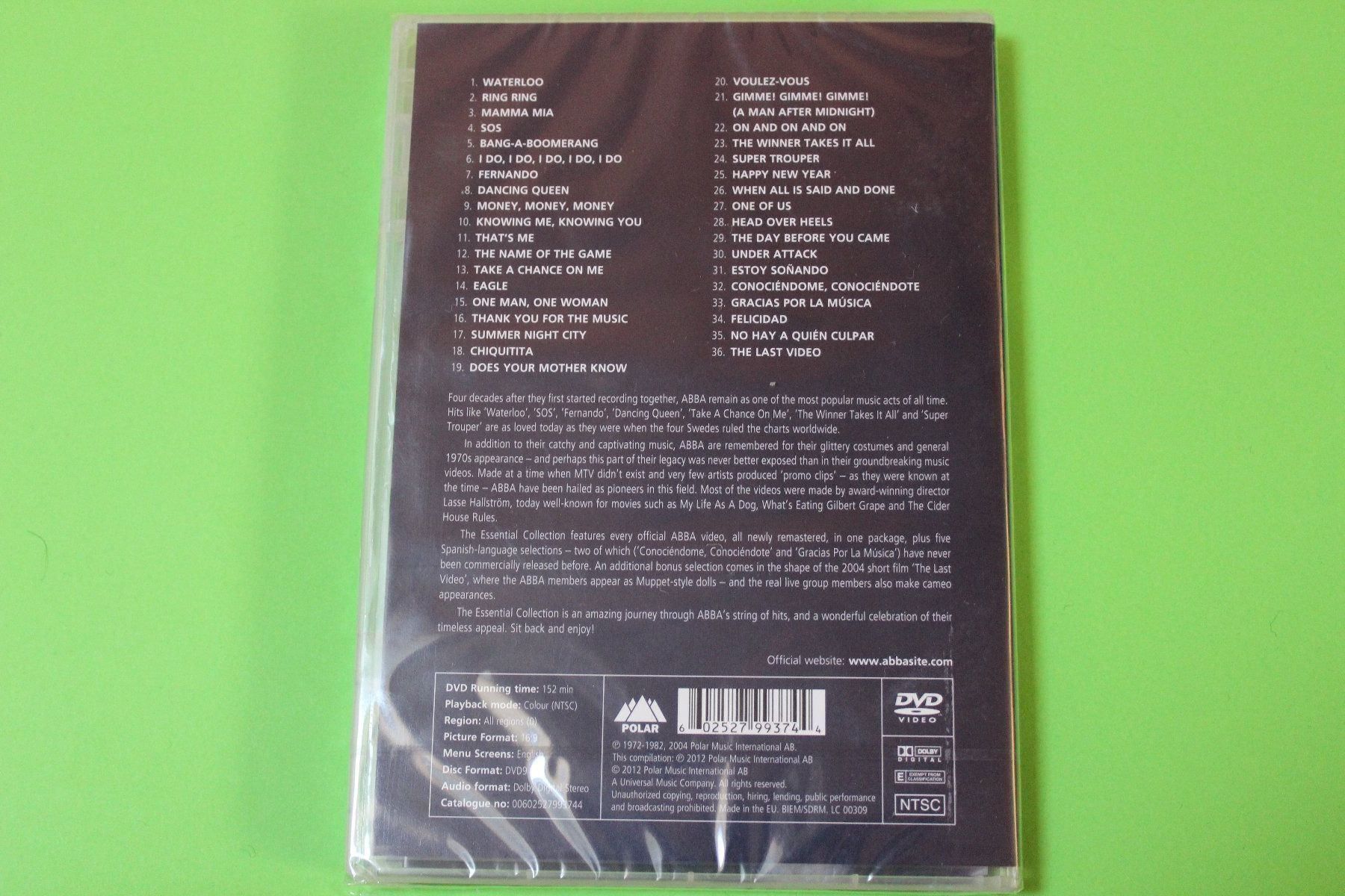 Alle DVDs: ABBA - THE ESSENTIAL COLLECTION DVD originalverpackt – Neu und originalverpackt aus Tübach von JamesStone 2