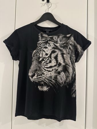 ALLSAINTS T-Shirt mit Tigerprint schwarz black