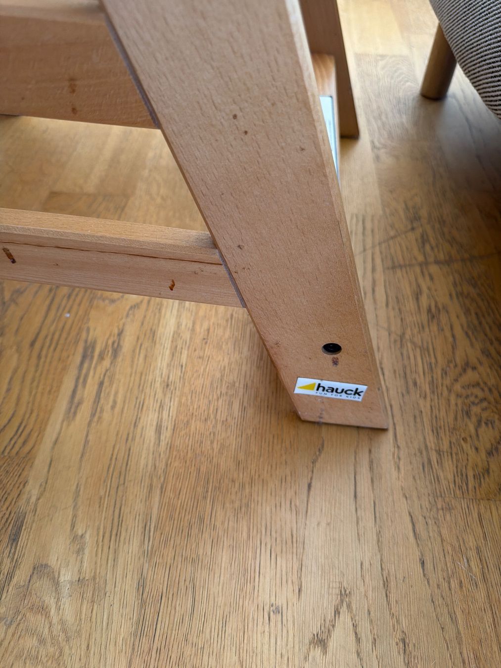 Hauck Seggioloni: Hauck Kinder Hochstuhl helles Holz – Usato da Nussbaumen AG venduto da normajeanbaker 2