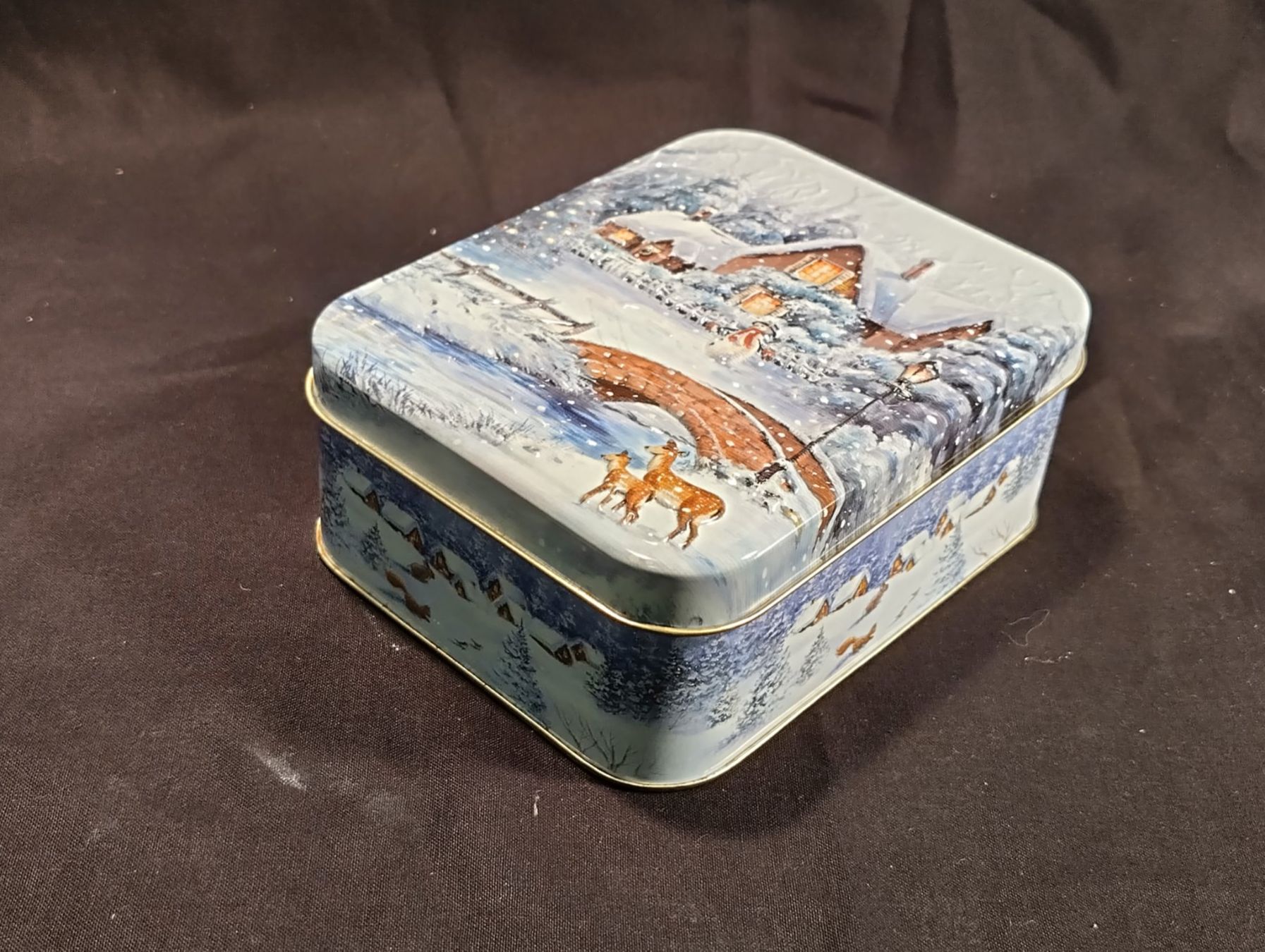 Altro in Decorazioni & Accessori: Blechbüchse Winterlandschaft, Deckel in 3D – Nuovo (secondo la descrizione) da Bellach venduto da JingleCherry 1
