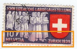 67c CH 1939/macchia rossa