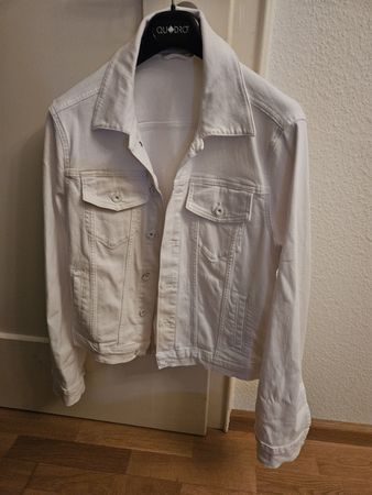 marco polo Damen Jeansjacke weiss 