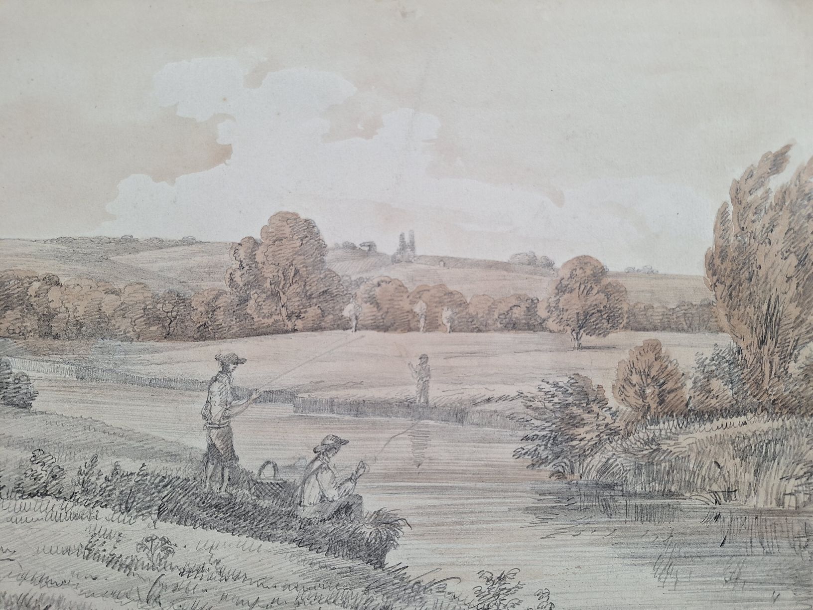 Gemälde: LAC DE GENEVE. LA MALADIERE 1845 – Gebraucht aus Bevaix von bohrap 2