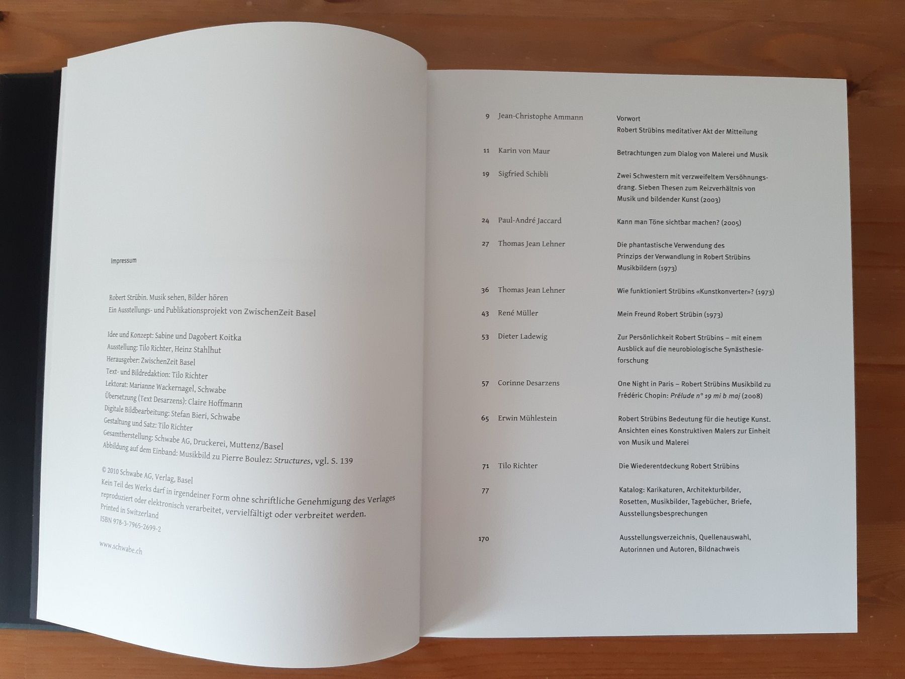 Bücher: Robert Strübin - Musik sehen, Bilder hören – Neu (gemäss Beschreibung) aus Basel von odradek 3