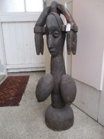 Tribal art Mutterfigur Kamerun Holz 74,5 cm Skulptur Afrika