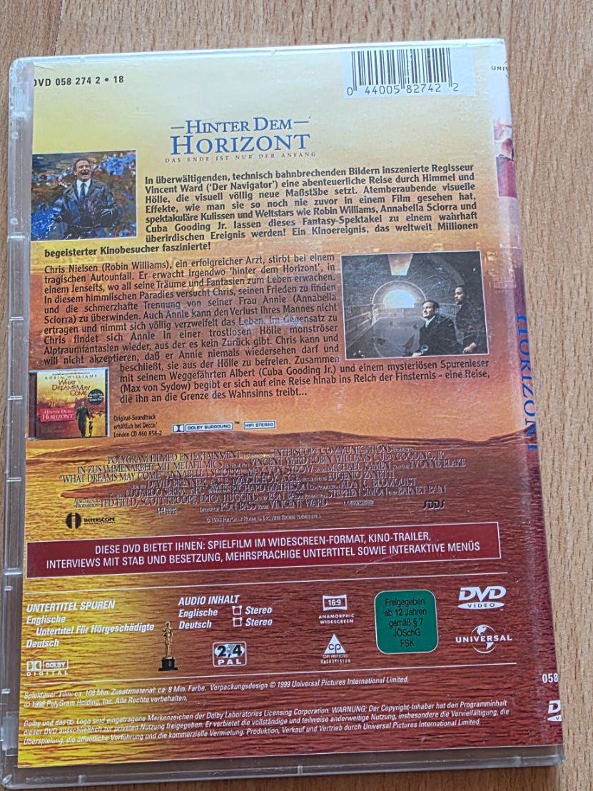 Tutti i DVDs: Hinter dem Horizont DVD – Usato da Niederbipp venduto da Tamara15101995 1