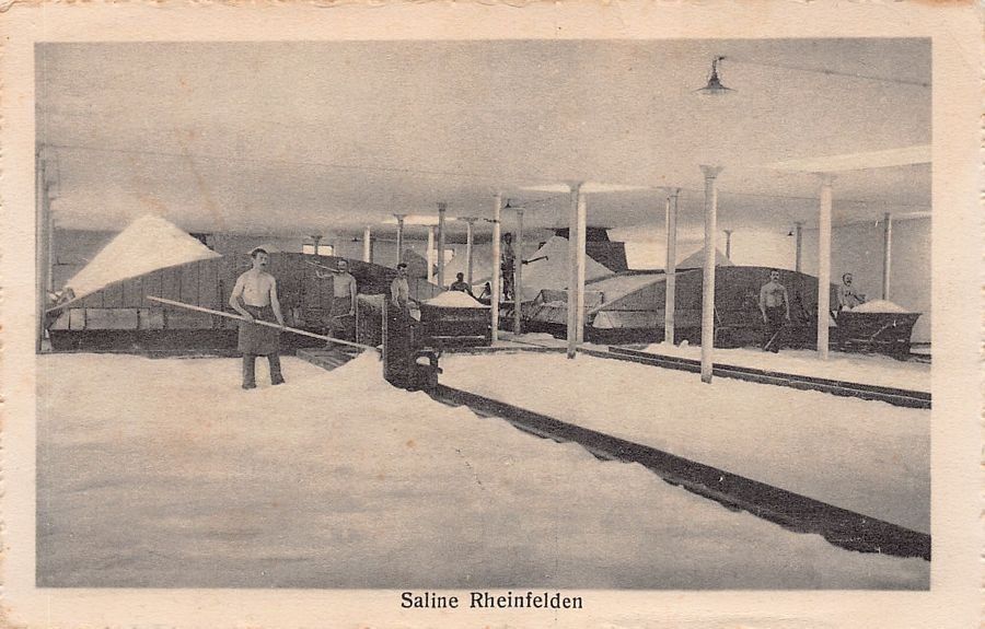 Cartoline postali: Saline Rheinfelden, um 1920 – Usato da Frauenfeld venduto da POML