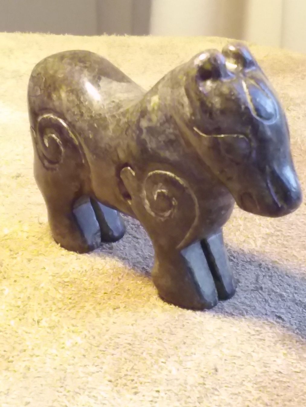 Statuette: Antike handgeschnitzte Jade Figur Pferd 19Jhd. China – Usato da Zürich venduto da sanwit 5
