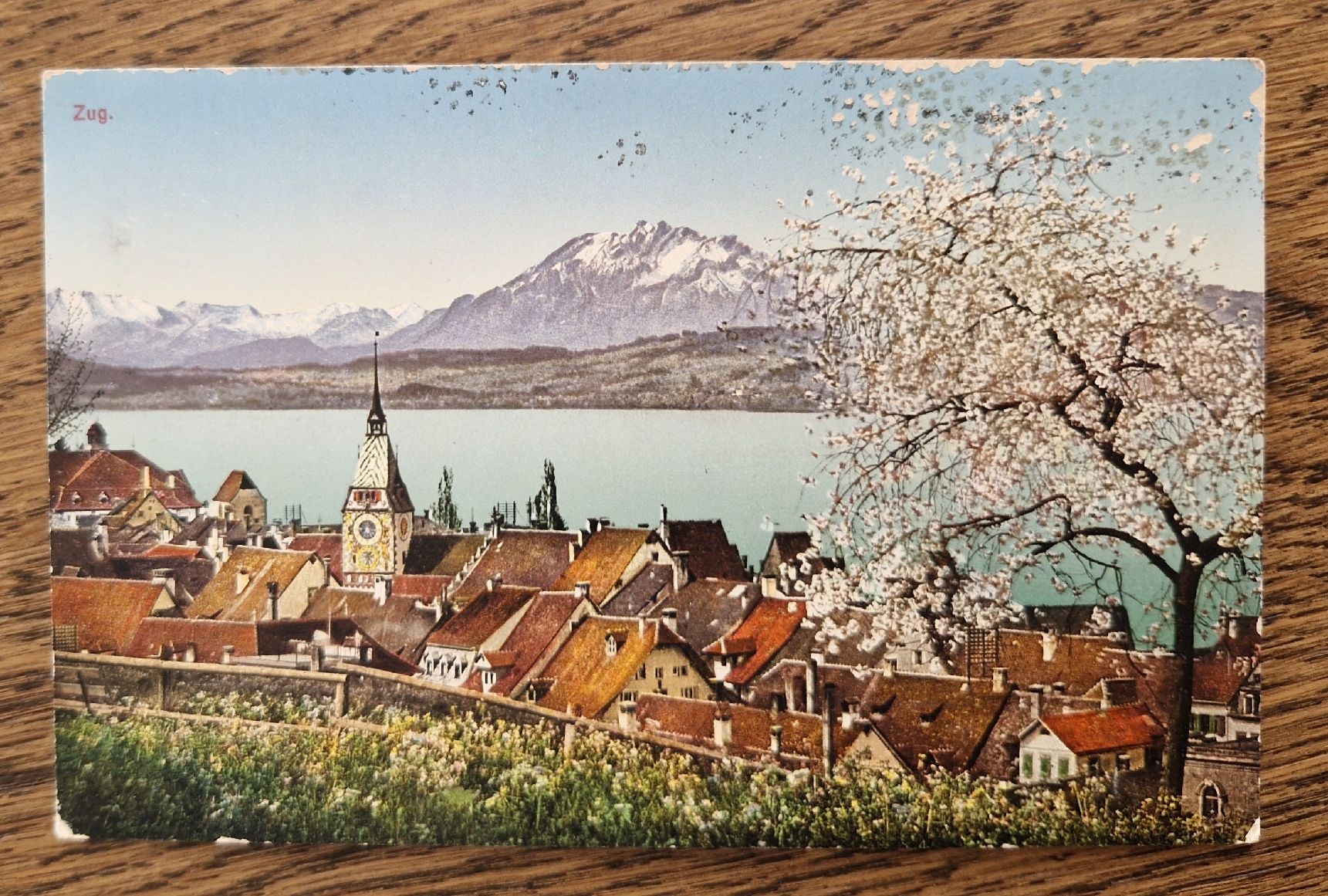 Cartoline postali: alte Ansichtskarte Zug – Usato da Ebikon venduto da Donar50