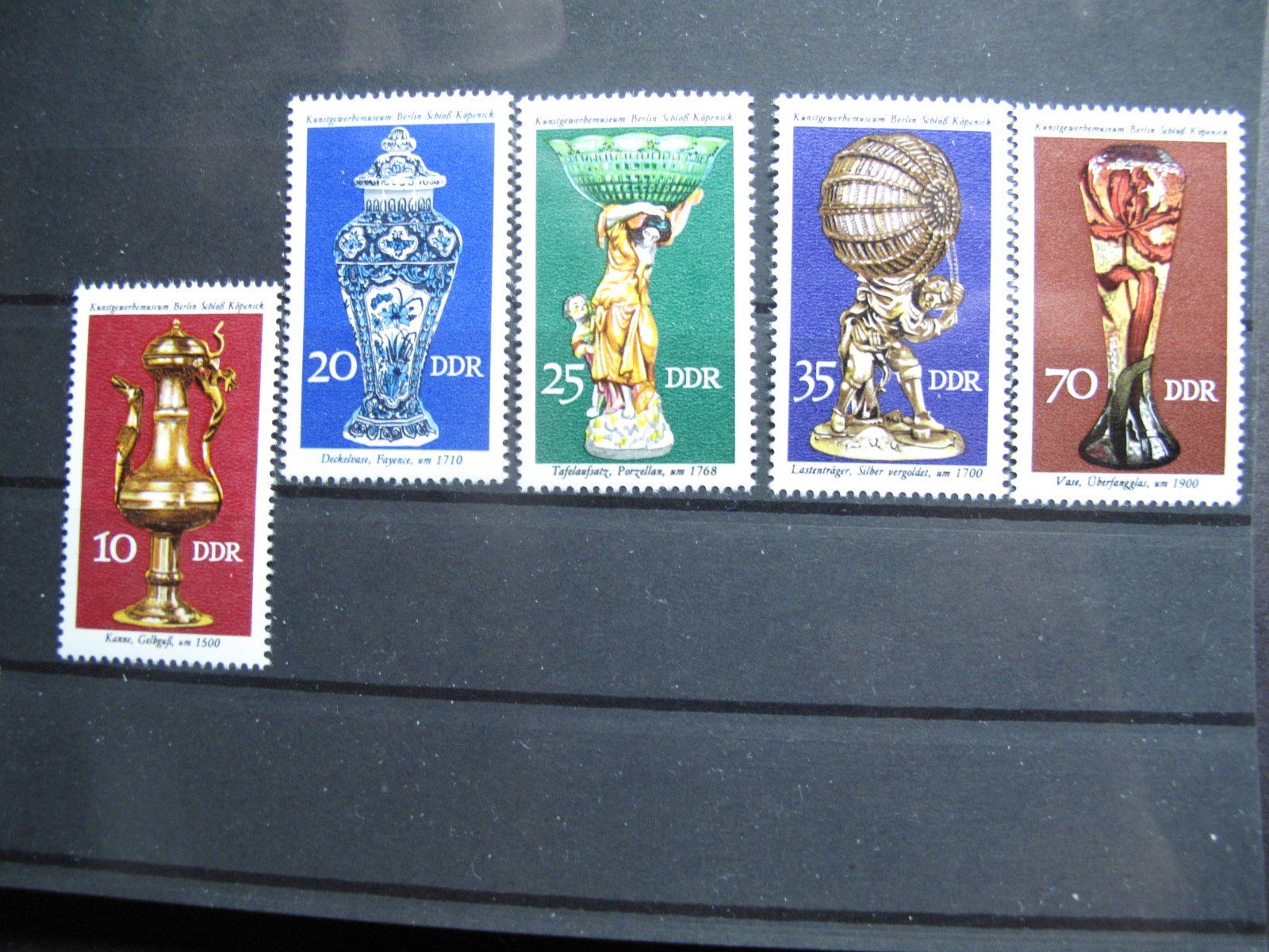 Tutti i francobolli: DDR 1976 Historisches Kunsthandwerk ** – Usato da Wil SG venduto da fva01