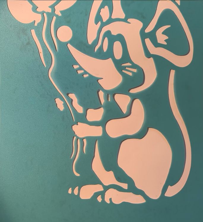 Schablone / Stencil Maus mit Ballon (Neu und originalverpackt) in ...