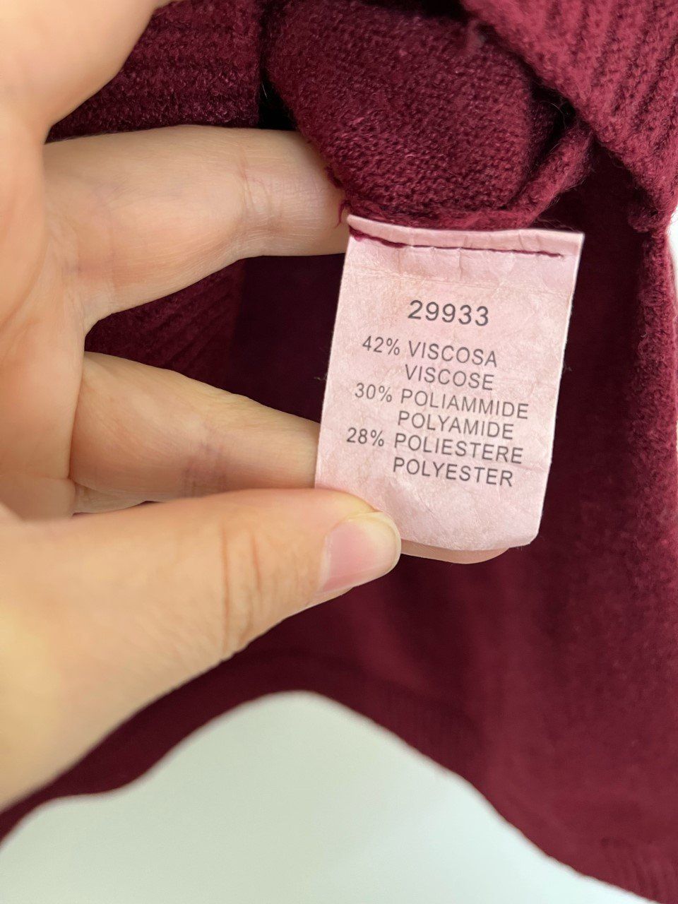 Pullover & Sweatshirts: Pullover One Size, Farbe dunkelrot – Gebraucht aus Triesen von dardaleni 2
