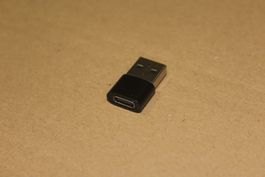 Stecker USB C auf USB A Adapter Konverter iphone ipad schwar