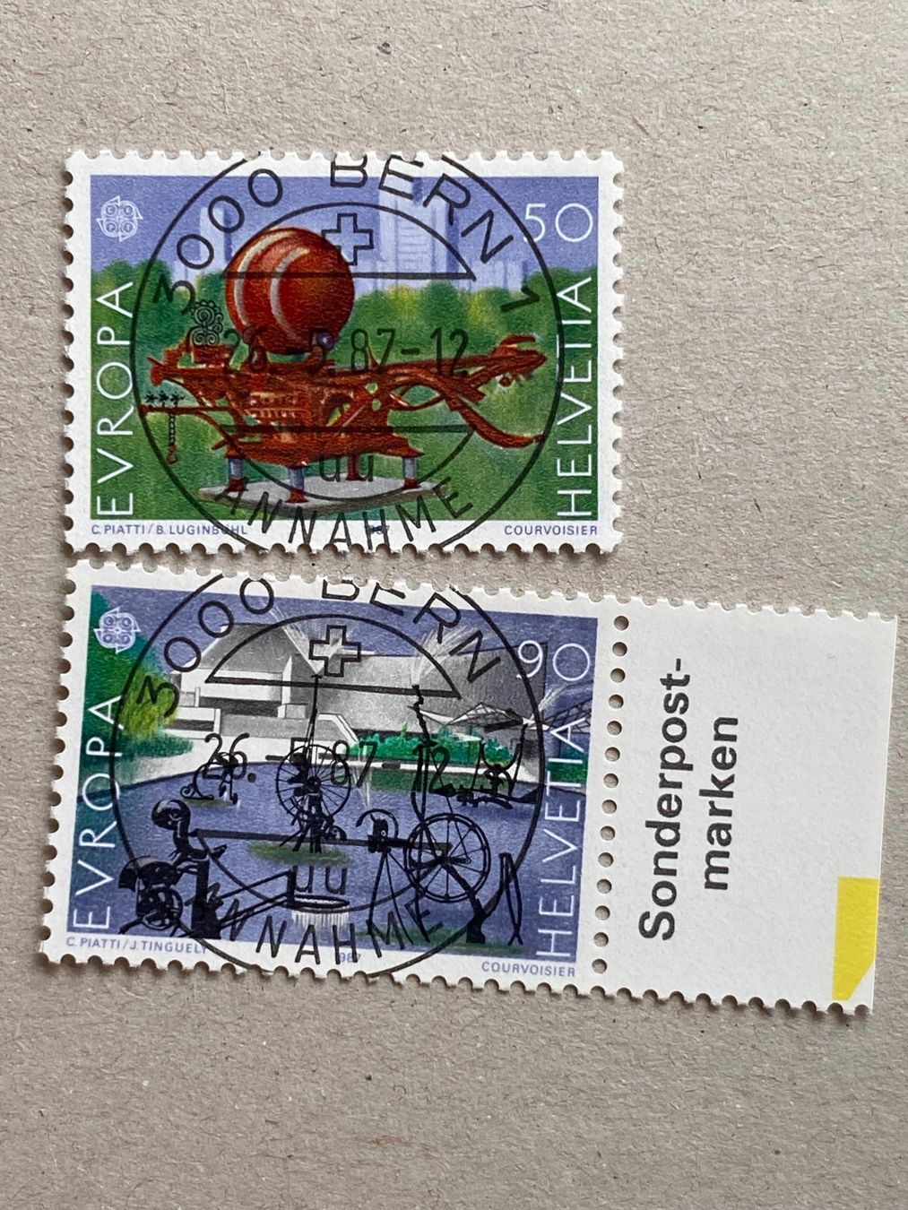 Tutti i francobolli: 748-749, ET Voll – Usato da Aarau venduto da hilde47