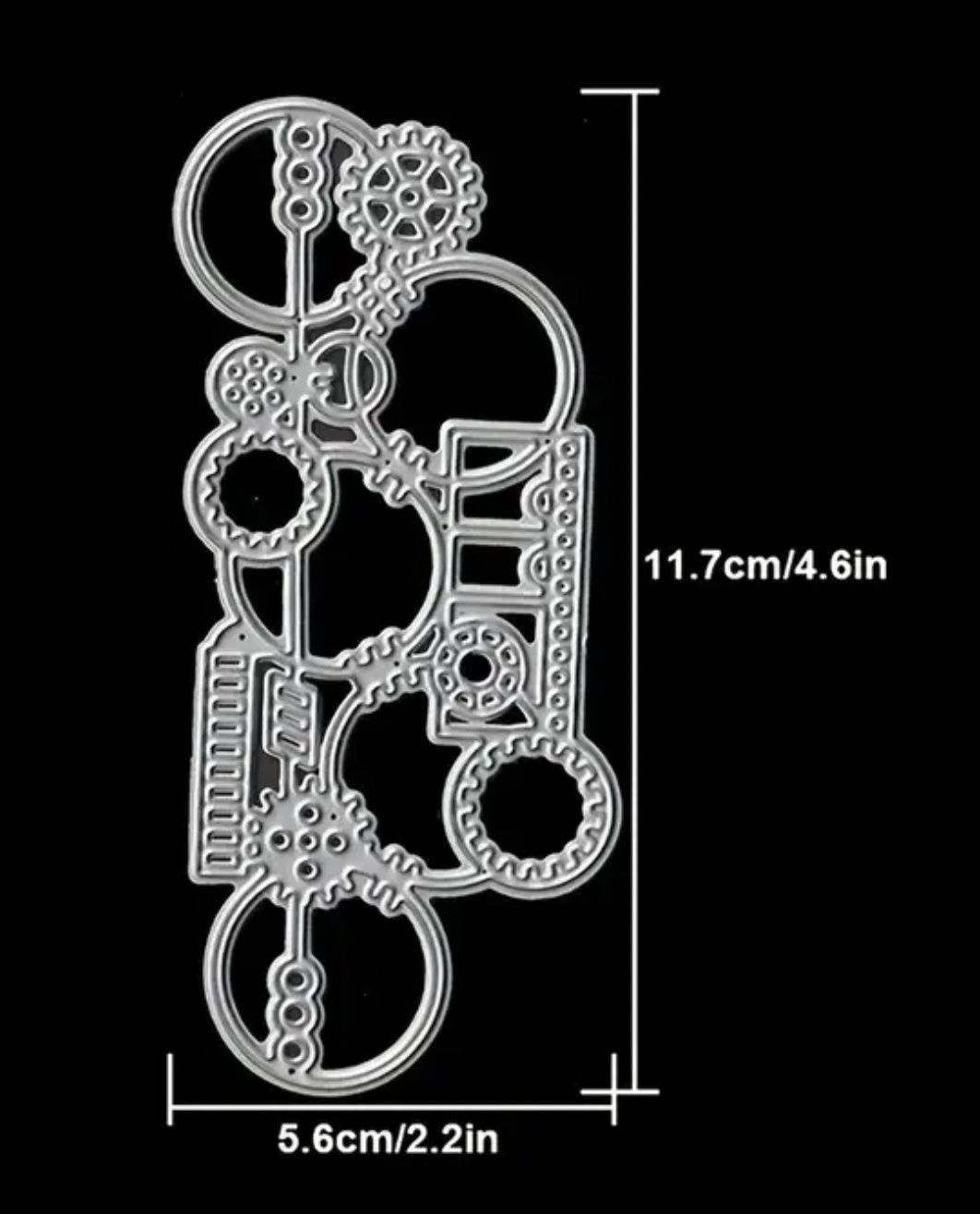 Schablonen: Zahnräder /Technik - Stanzschablone – Neu und originalverpackt aus Frenkendorf von jazzplatten 1