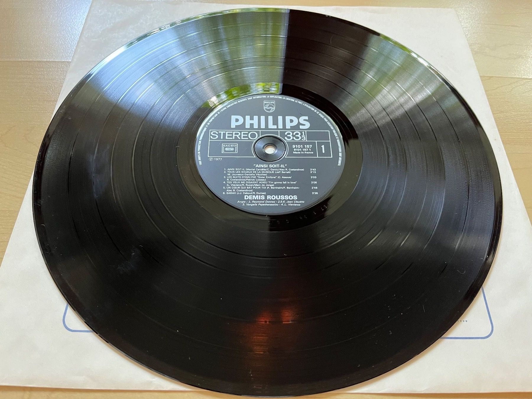 Dischi in vinile: Schallplatte Démis Roussos - Ainsi soit-il – Usato da Zürich venduto da Gurkis 2