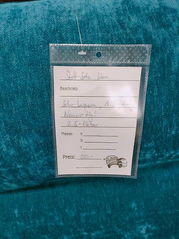 Sofas: Stoffsofa blau, 2-3 Plätze – D'occasion à Rheineck par han_c85z 1
