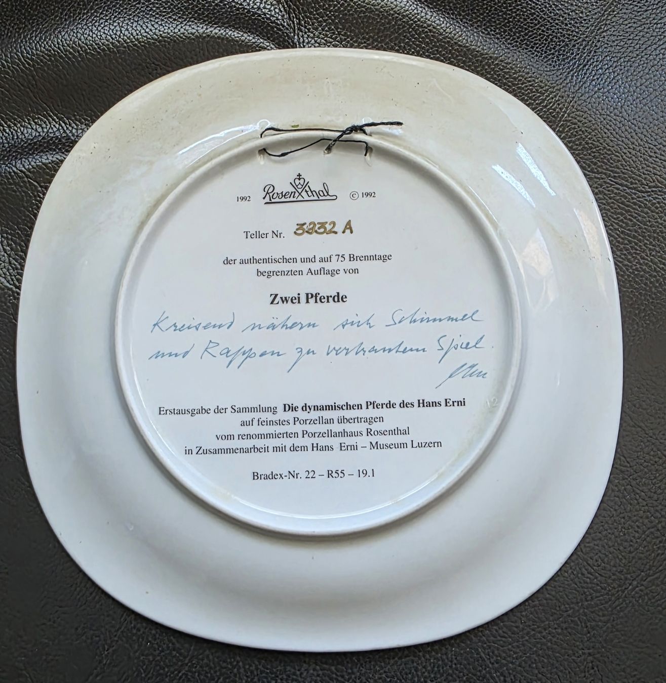 Tutte le decorazioni: Assiette Hans Erni Chevaux – Usato da Petit-Lancy venduto da oxa_89xc 1