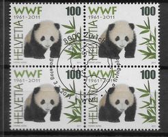 B1382 - WWF Panda B4 1er jour