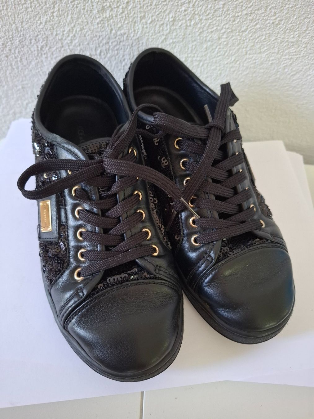 Dolce & Gabbana Scarpe per ragazze: Dolce & Gabbana, Sneaker, schwarz, Gr. 35 – Usato da Dornach venduto da shoe-lina 2