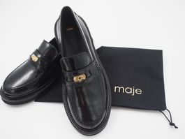 MAJE Leder-Loafer Gr. 37 (20525)