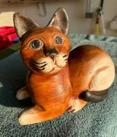 Katze aus Holz, Handarbeit, Höhe 20, L20