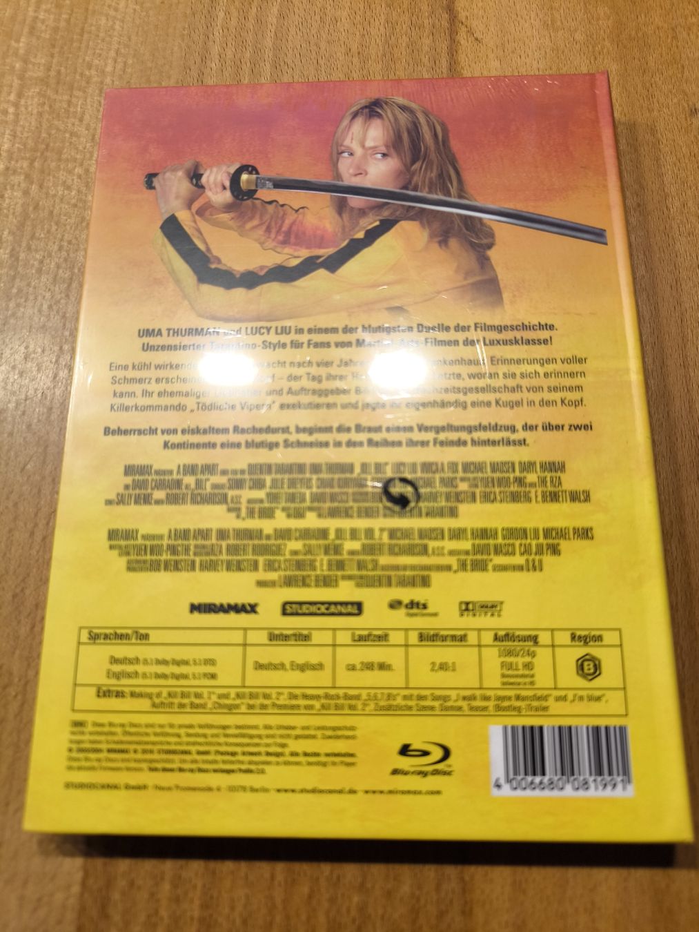 Tutti i DVDs: Tarantino's KILL BILL Volume 1&2 Mediabook – Nuovo e nell'imballaggio originale da Dürnten venduto da Nexomynon 1