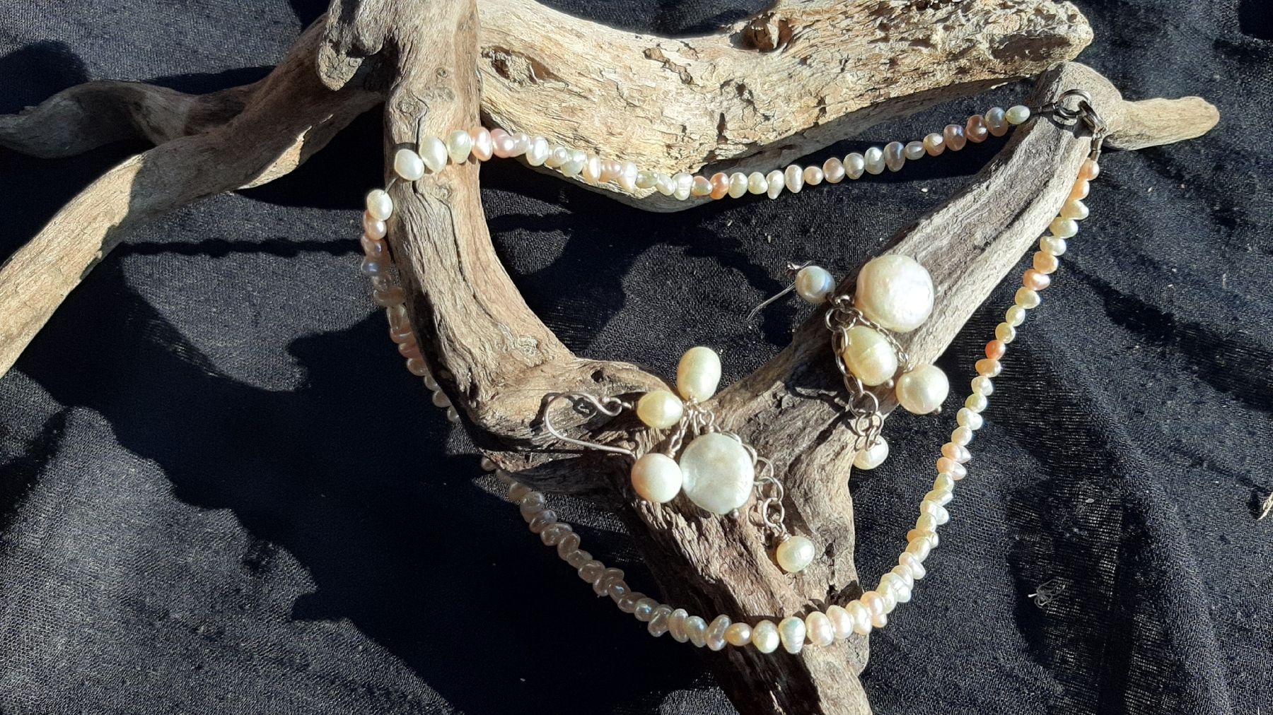 Altri gioielli: Perlenset Collier und Ohrhänger – Usato da Brütten venduto da spaduk