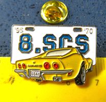 CHEVROLET CORVETTE C3 1970 8.SCS SCHWEIZ AUTO PIN GEPRÄGT LI