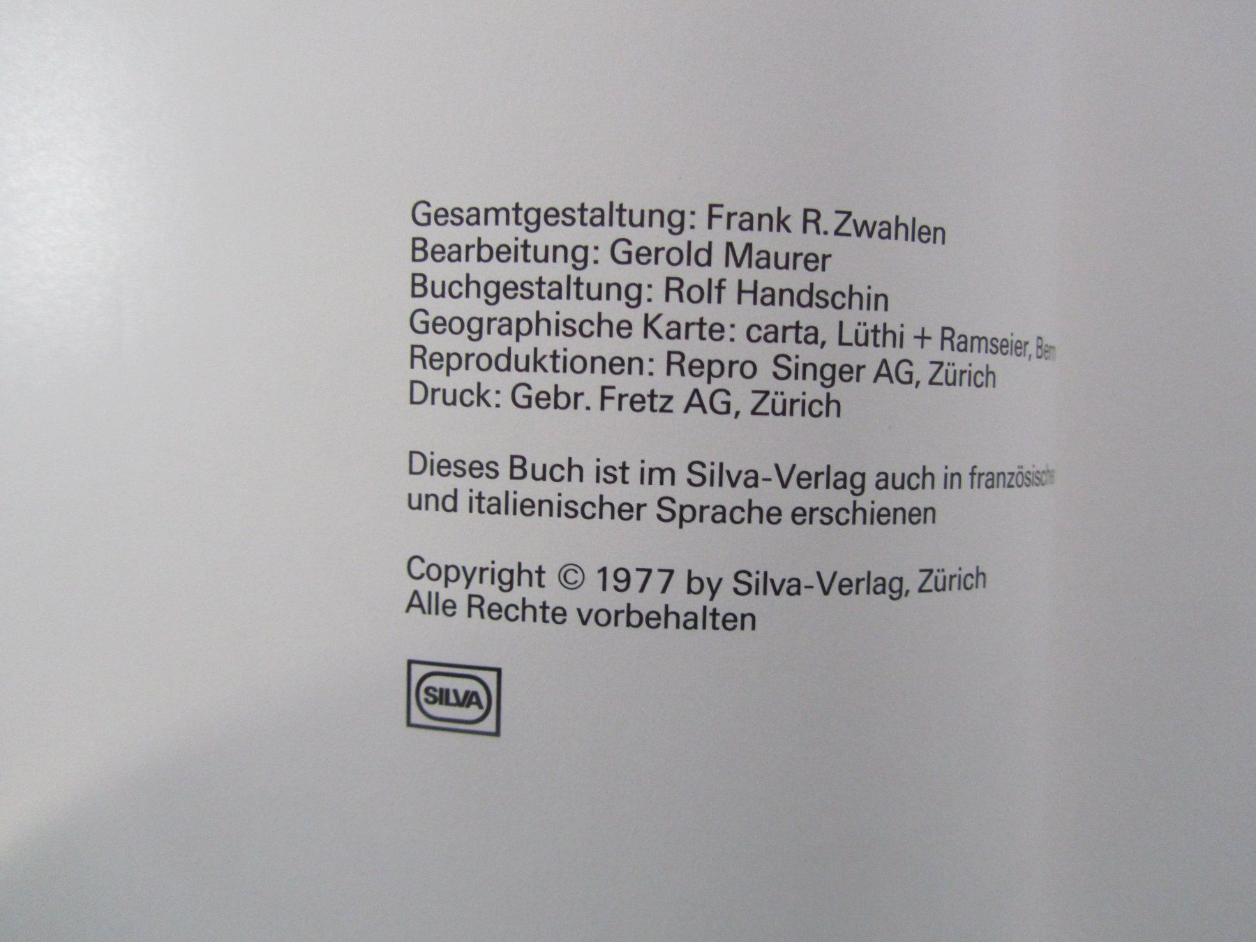 Libri: Ceylon / Sri Lanka - Silva Buch von 1977 – Usato da Weiningen ZH venduto da dietsch57 2