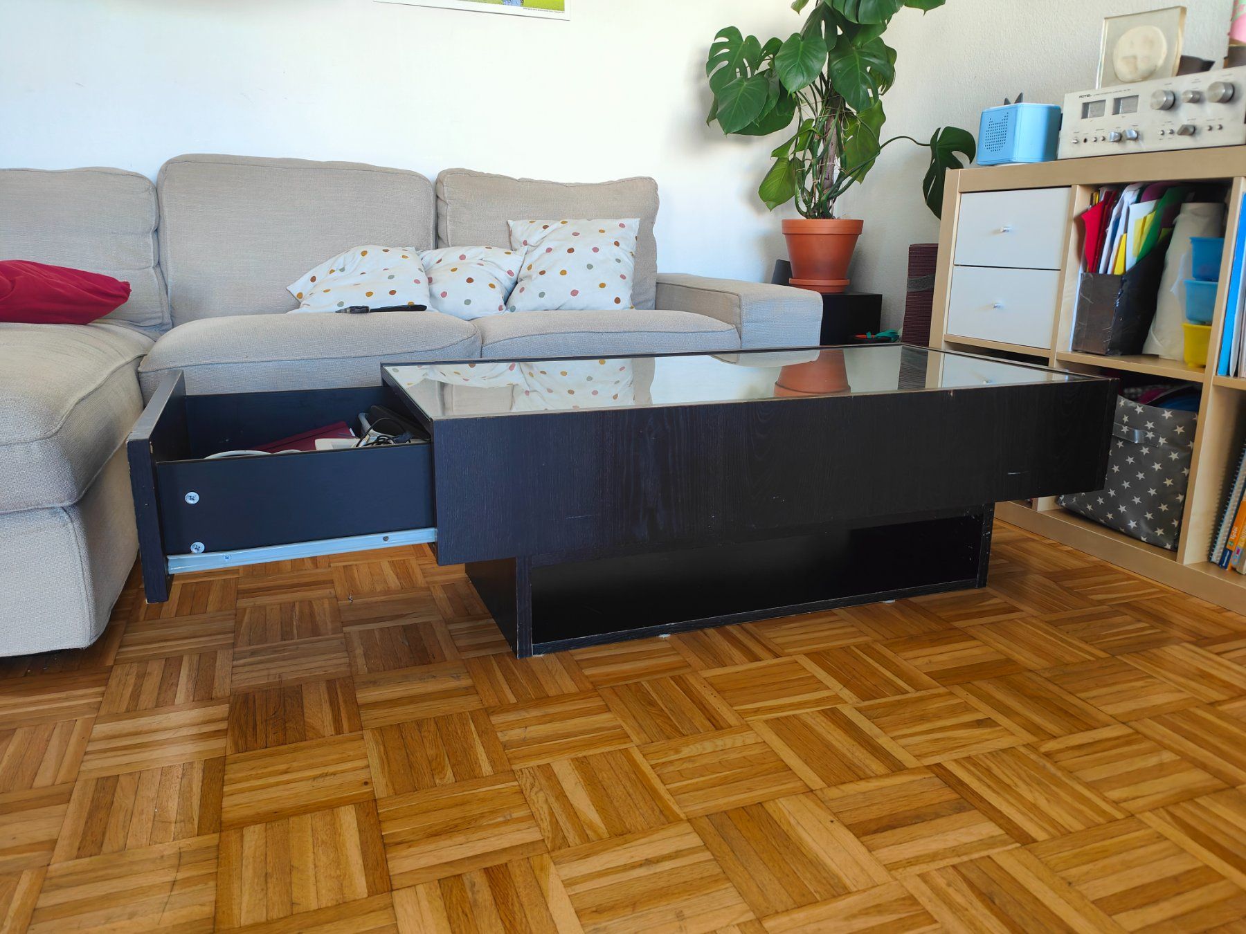 Tavoli: Sofatisch Massivholz und Glas – Usato da Zürich venduto da mso_qv78 7