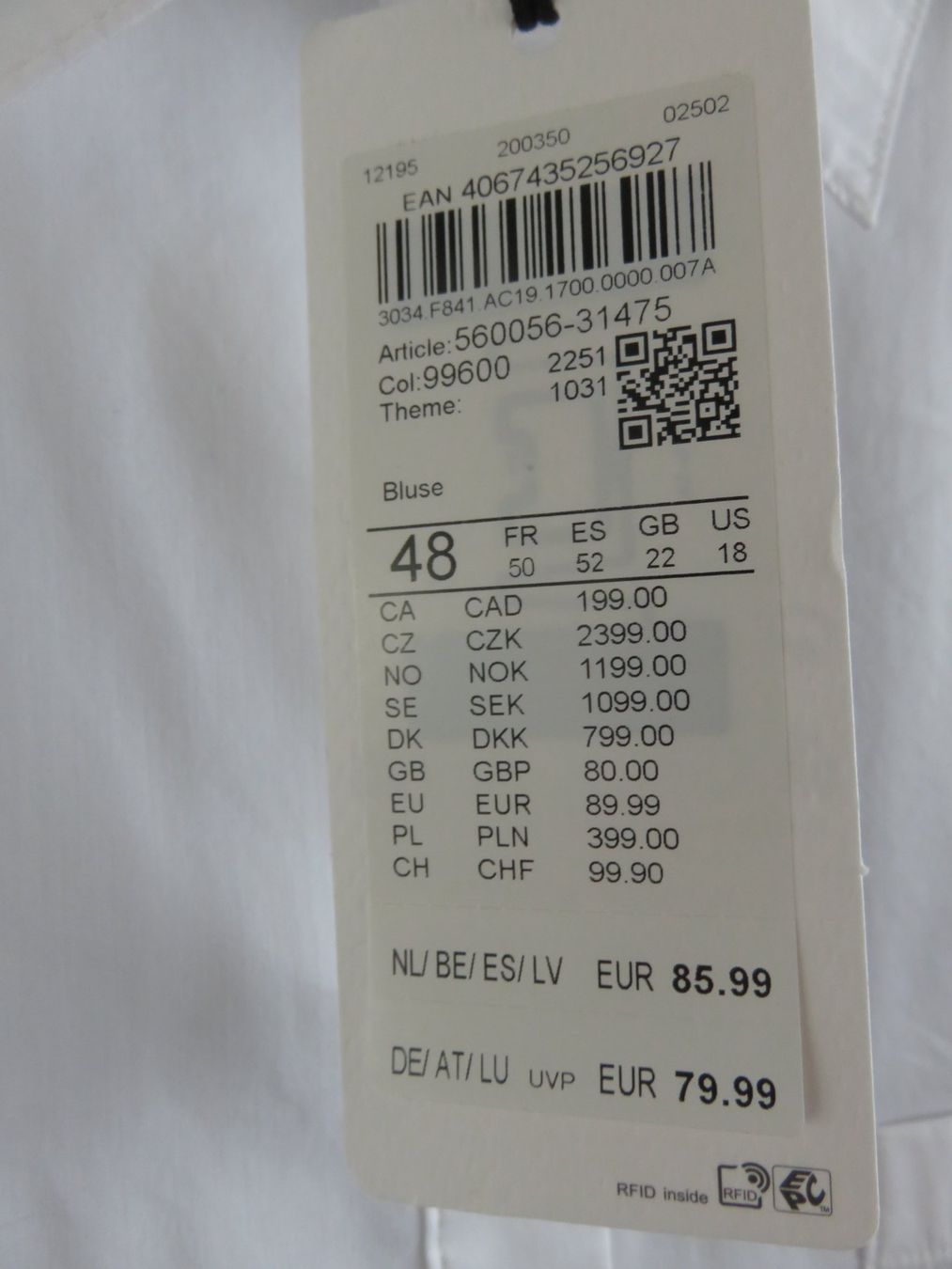 Gerry Weber Camicette: NEUE BLUSE Gr. 48 von GERRY WEBER – Nuovo e nell'imballaggio originale da Lachen SZ venduto da portofino01 1