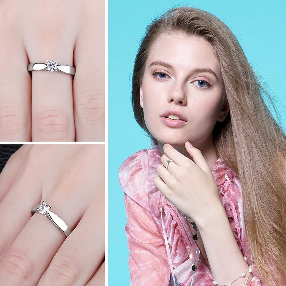 Anelli: 925 Sterling Silber Solitär Ring / Bague Solitaire argent – Nuovo e nell'imballaggio originale da Lopagno venduto da CLep 3