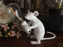 DESIGN LAMPE MAUS WEISS - MAUS STEHEND - TISCHLAMPE