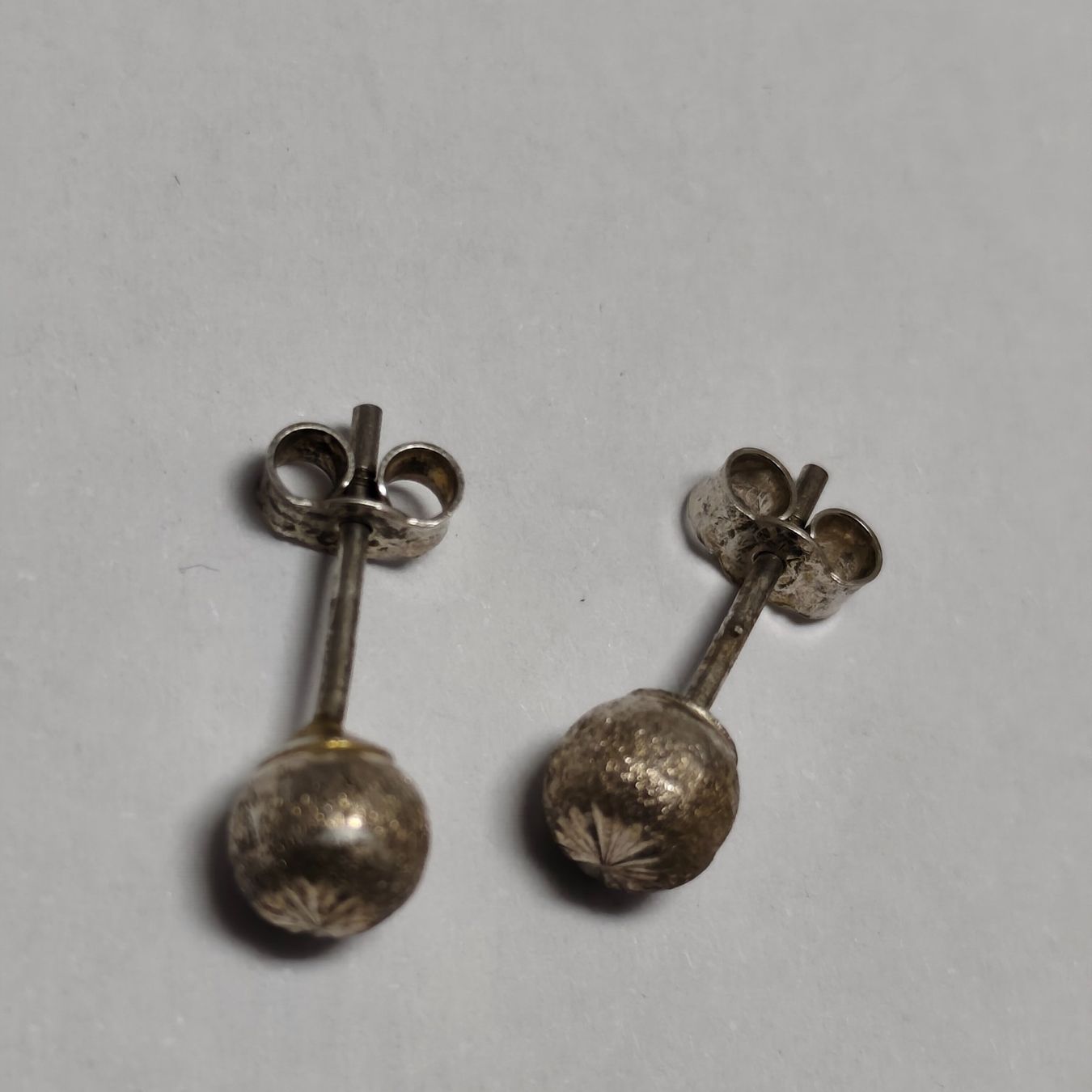 Orecchini pendenti & Orecchini a lobo: Vintage Silver silber Stud Earrings Boucles d'Oreilles #A4 – Usato da Châtelaine venduto da Tropic.Watch2 3