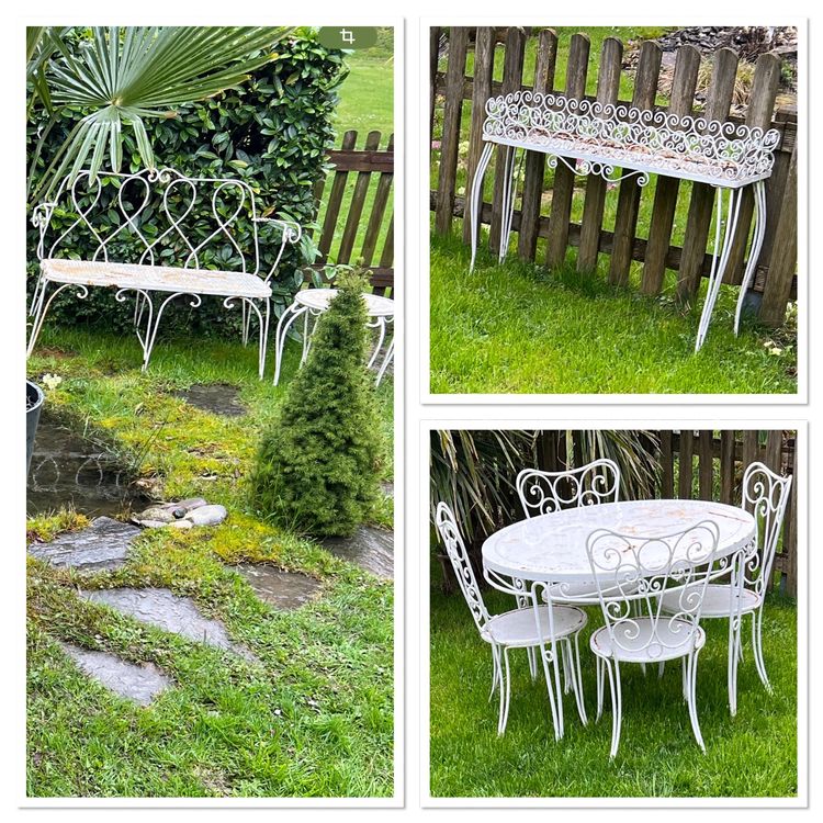 Altes Eisen GartenmöbelSet Vintage „Shabby Shic“ Kaufen auf Ricardo