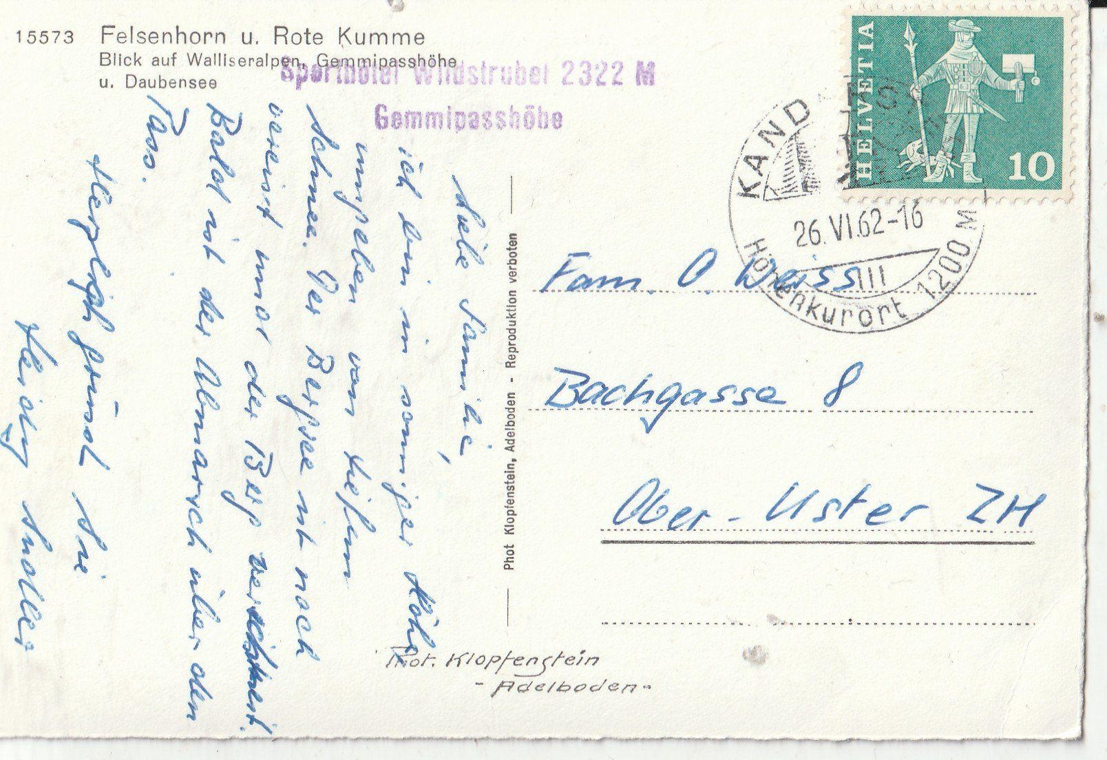 Cartoline postali: Gemmipass – Usato da Lumbrein venduto da made02 1