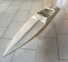 Miami Vice Boot Scarab mit 2x 11ccm Picco, 1.41m lang