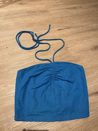 Zara Blue Halter Top, Size S - Perfect for Summer!