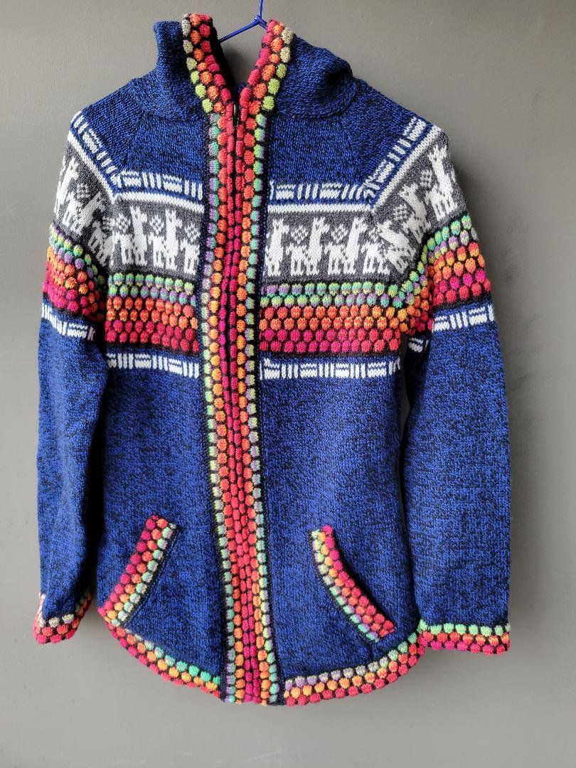 Giacche: wunderschöner Alpaca Strickjacke Pulli Gr.38-40, Neu!!! – Nuovo (secondo la descrizione) da Lima- Peru venduto da Alpaka-Haus 8